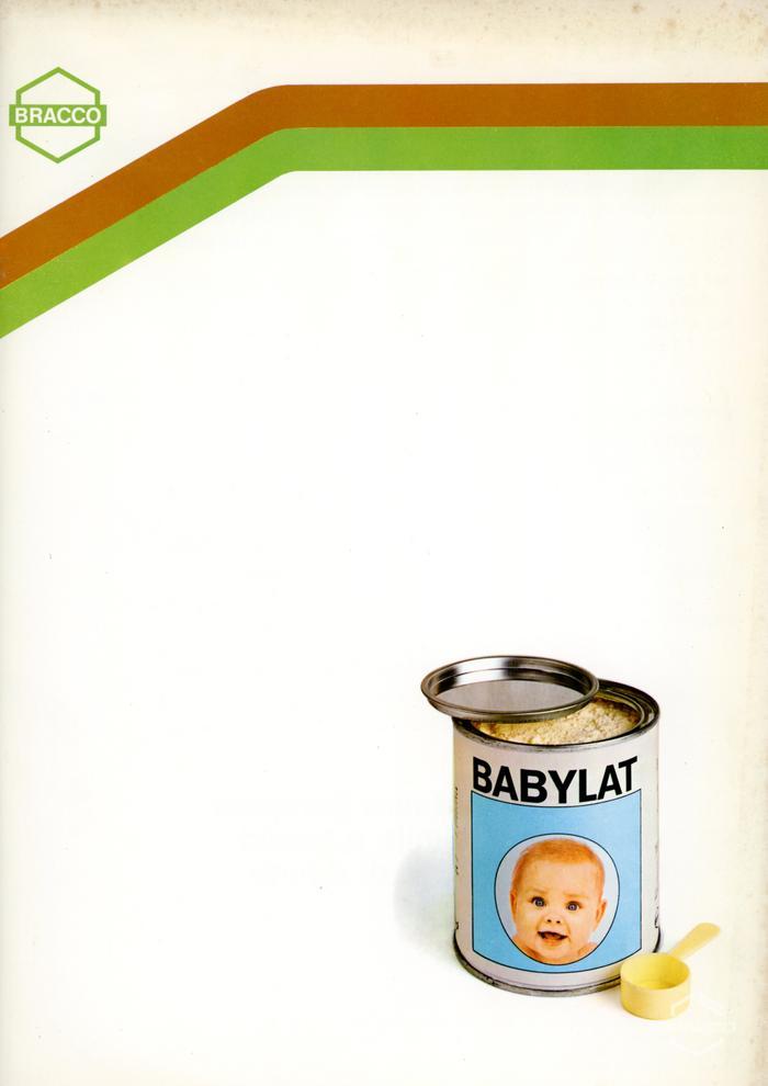 Cartelletta pubblicitaria del "Babylat", [anni '70]