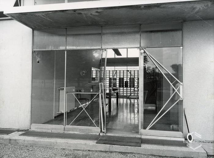 Esterno ingresso portineria, anni '50