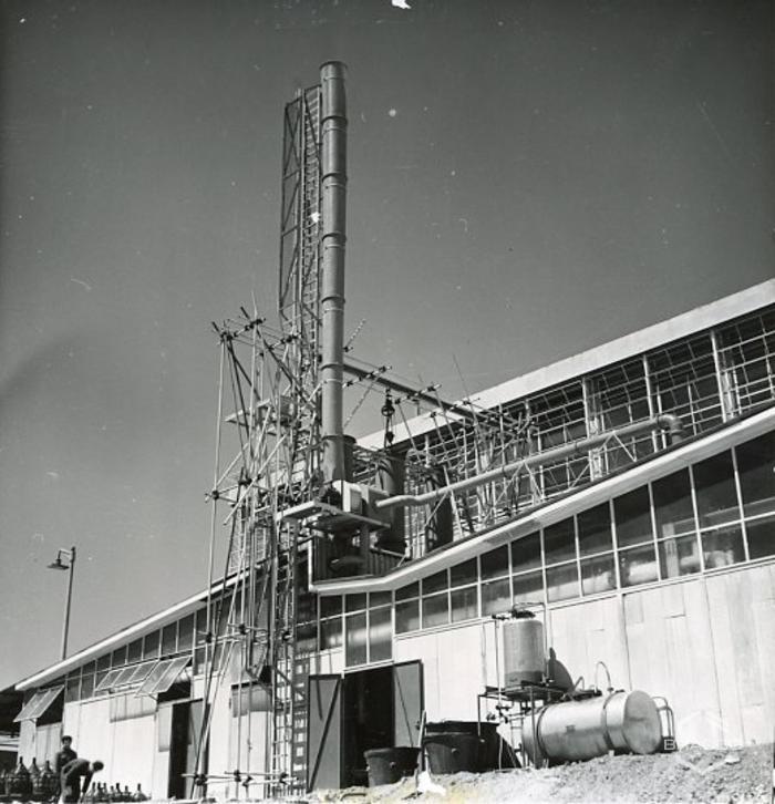 Edificio B5, produzione sintetici, anni '50
