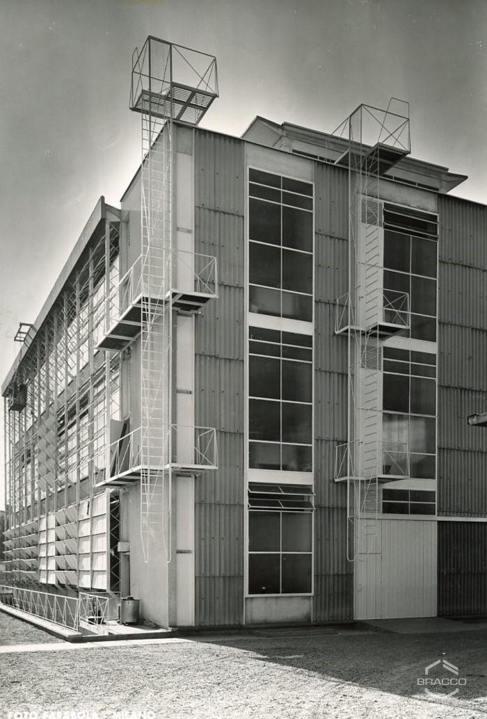 Edificio B6, sezione fabbricato materie prime, anni '50