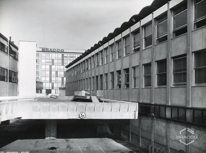Visione del complesso degli edifici B14, B15 e B16 della parte nord, inizio anni '60