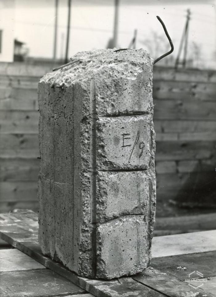 Prova materiali edili, anni '50