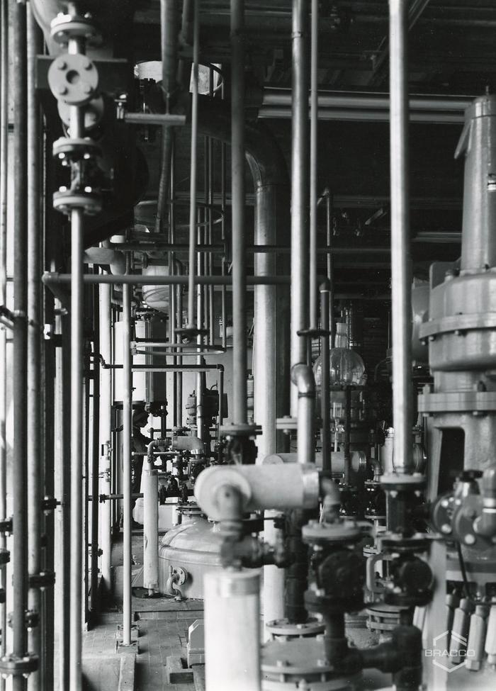 Particolare degli impianti tecnici, inizio anni '60