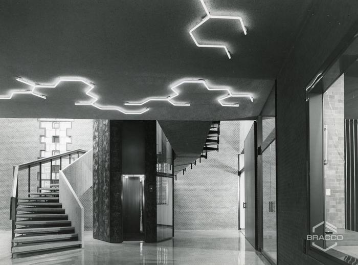 Corridoio, edificio Presidenza, anni '60