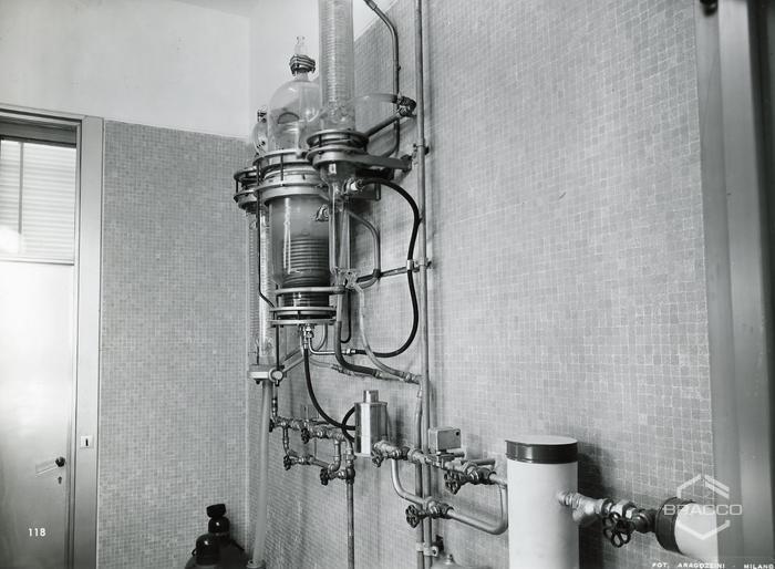 Impianto da laboratorio, inizio anni '60