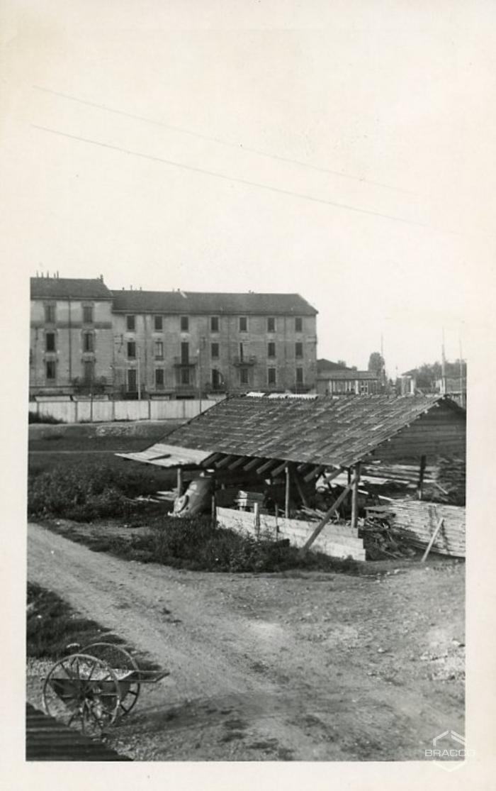 Area cantiere dello stabilimento Bracco di Lambrate, [1949]